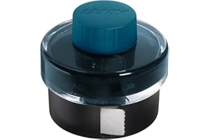 LAMY T52 tinta petrol 50ml - Botella con depósito de tinta - Soporte de plástico con rollo de papel secante