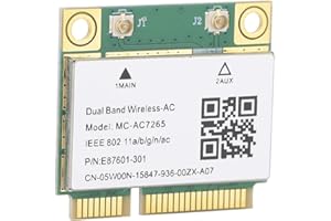 Annadue Scheda di Rete Mini PCI-E, Dual Band 2.4G/5Ghz WiFi + Scheda di Rete 4.2 Scheda Wireless di Rete 1200Mbps per 7/8/10