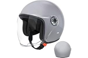 SIUWDDEE Roller Helm JetHelm Mopedhelm Herren Und Damen Jethelm Mit Visier,Motorradhelm, Mopedhelm Motorradhelm, Scooter Helm Sonnenschutzhelme Atmungsaktiv Für Erwachsene