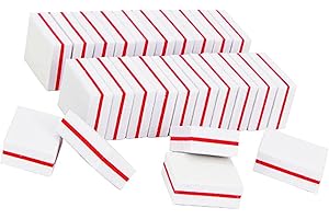 luoshaPUCY 20 Pcs Blocs de polissoirs à Ongles Tampon à poncer Bloc Polissoir Ponçage Tampon Bloc Polissoir pour poncer les ongles en acrylique ou gel naturel (blanc)
