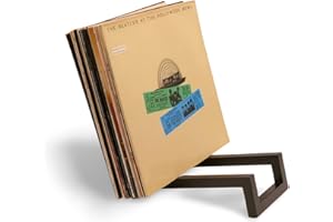 VALENO Schallplatten Aufbewahrung aus Massivholz schwarz – Schallplatten Ständer & Vinyl Regal für 35–40 LPs – minimalistischer Schallplatten Halter – Holz Deko & Retro Geschenk für Musikliebhaber