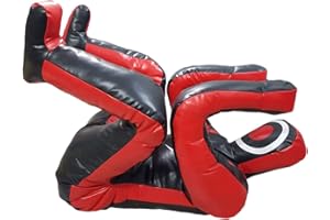 SHELLY SPORTS Shelly MMA Grappling Manichino Autodifesa Formazione Judo Punching Bag Dummy BJJ Wrestling Dummy Seduto Posizione difensiva Brasiliano JIU Jitsu Submission Tessuto Vinile 170 cm