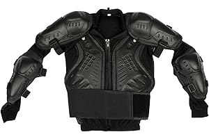 RKsports Kids Motocross Motorcycle Jacket, CE Armoured Body Protection