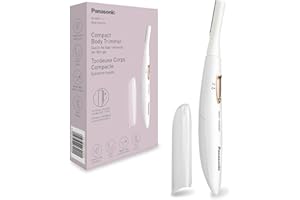 ‎PANASONIC Panasonic ES-WR51 kompakter Body-Trimmer, Bikini-Trimmer, Haarentferner für Frauen, Damenrasierer, trocken, Batteriebetrieben, Epilierer, Körpertrimmer, Reinigungsbürste, Geschenk, Weiß