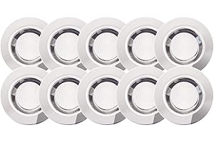 ‎BRILLIANT Brilliant Lampe Cosa 30 LED Einbauleuchtenset 10 Stück edelstahl/kaltweiß | | IP-Schutzart: 44 - spritzwassergeschützt