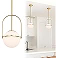 Gold Pendant Light Fixture Gold Pendant Lighting Kitchen Island Globe Pendant Light Fixture 1-Light Required 1*E27 Bulb