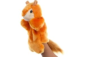 LOMTRATS Hund, Kaninchen, Elefant, Taube, Drache, Ziege, Koala, Panda, Bär, Schaf, Kuh, Handpuppen, Plüschtiere, Spielzeug für fantasievolles Rollenspiel, Geschichtenerzählen, Geschenke für Kinder