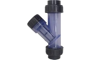 oemclima Filtre Tuyau PVC y Type 20 25 32 40 50 63mm Filtre Maille Aquarium Irrigation crépine PVC Filtre Tubulaire … (32mm Diamètre intérieur)