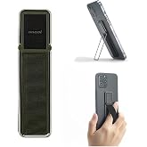 Microcase &Uuml;niversal Telefon Arkası El Parmak Tutucu Metal Mıknatıslı Standlı Cep Telefonu Tutacağı - AL4938 (Gri)