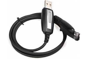 ‎RETEVIS Ailunce Kabel do programowania walkie talkie, kompatybilny z cyfrowym radiem HD1, DMR, kompatybilny z radiiem dwukierunkowym Retevis RT648 RT29, kabel USB do programowania (1 szt.)
