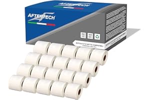 Aftertech 20x 99014 54x101mm Rotoli di Etichette adesive compatibili (220 Etichette/rotolo = 4400 totali) per Dymo LabelWriter Seiko SLP etichettatrici stampanti S0722435 20x99014