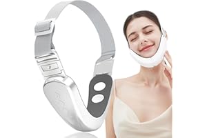 Forhome Papada Lifting V-Face, Masajeador Papada, Lifting Reafirmante Fototerapia, EMS Eléctrico Masajeador Facial Modelar la Cara en V, Papada Reductor Mujer para Quita Papada y Contorno Facial