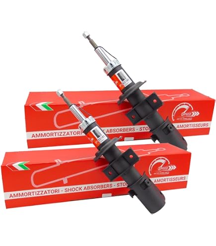 2x Ammortizzatori Anteriori A Gas Ate Germany Per Fiat Panda (169) - Doppio Tubo, Compatibili Con Panda Van E Hatchback