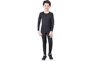 Coralup Kids Compression Sets Sport Base Layer Boys Thermal Underwear Suits Fitness Clothing 110CM-185CM