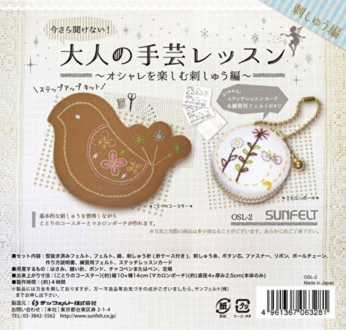 Adult Handicraft Lesson Kit Enjoy fashionable embroidery