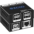 USB 2.0 Extender 4-Port USB Extender Over Cat5e Cat6 USB RJ45 LAN Extension 5V Low-Power Consumption USB Extender Ethernet Work Sync Windows MacOS Android Linux No Driver EX50USB