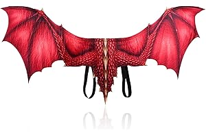 ZeiLaBang Kakadi Set di maschere per Halloween con ali di drago, aquilone, maschera con aquilone, costume per bambini, adulti, dinosauro, per maschera, Halloween, feste, carnevale