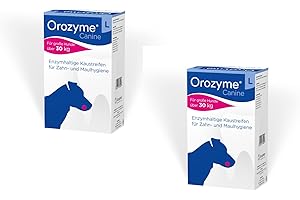 ecuphar Orozyme - Strisce da masticare L, confezione doppia, 2 x 141 g