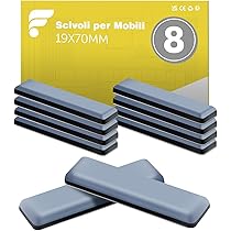 24 Scivoli Per Mobili Autoadesivi Uni-Fine - Feltrini Rotondi 20mm Per Spostare Facilmente - Foto 2