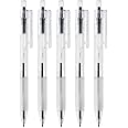 Muji MoMA Polycarbonate Clear Ball Point Gel Pen Black 0.7mm 5pcs Made in Japan by