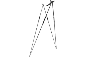 K&S WILDKAMERAS Zielstock Pirschstock Jagd aus leichtem Aluminium mit 2-Punkt-Auflage inkl. Transporttasche