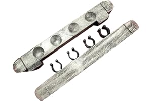 BOJOUL 2 Pcs Pool Cue Rack Wooden Pool Cue Holder Wall Mounted Snooker Cue Rack for Pool Bars Clubs Billiard Players