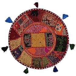 Stylo Cojín de Suelo de la Cultura Cubierta algodón Patchwork étnico Decorado 18 Asientos