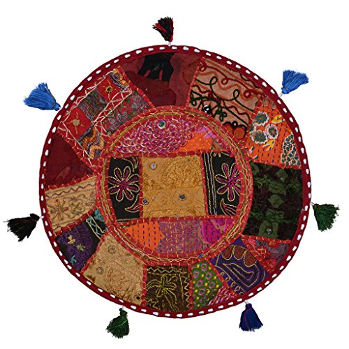 Stylo Cojín de Suelo de la Cultura Cubierta algodón Patchwork étnico Decorado 18 Asientos