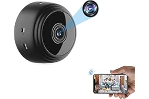 None Brand Mini Camera HD 1080P Wireless WiFi Smart Home Security Spy Camera, With DVR Night Vision, App Control, Suitable for Car Home Outdoor Indoor Security Nanny Camera