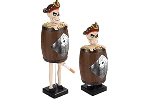 Ultraray Scatola decorativa per sigarette, bar, decorazione per Halloween, decorazione pirata, statuette decorative, regalo divertente, decorazione da scrivania, punta di sigarette
