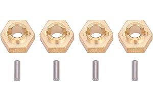 VGEBY Adaptador Hexagonal RC de 4 Piezas, Adaptador Hexagonal de Rueda de latón de 3 mm para Coche RC Axial SCX24 90081 1/24