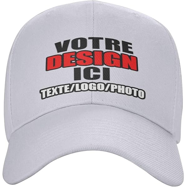 Velquessa Casquette Personnalisée Homme Femme Avec Texte,Logo,Photo,Casquette Trucker Ajustable,Casquette De Baseball Pour Sport,Course,extérieur,Gym, Unisexe