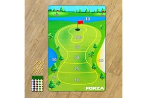 FORB FORZA Chip and Stick Golf Game | Indoor and Outdoor Chipping Mat - Golfing Fun for All the Family [3 Sizes]