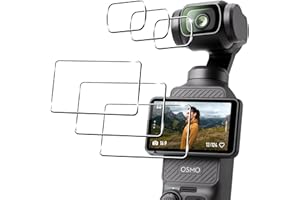 Lemxiee Schutzfolie für DJI Osmo Pocket 3 Panzerglas [3+3 Stück] Kamera Schutzfolie + 9H Härte Displayschutz Folie,Ultra Dünn Anti-Scratch Displayschutzfolie Panzerfolie für DJI Osmo Pocket 3