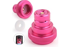 YHX-OU Adaptateur Rapide CO2 pour Sodastream Terra Art Duo CO2 60L, CO2 Adaptateur Rapide Soda Stream Trapézoïdal, Quick Adapter pour Sodastream 425g Cylindre TR21-4, F-QC1.0-P (Rose)