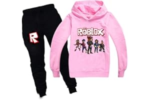 ALAMING Boys Hoodies Girls Kids Outfits Cartoon Characters Pullover Cotton Sweatshirt Trousers Clothes Sets