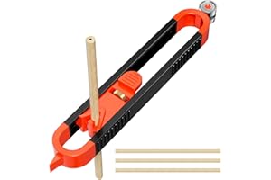 Labmilon Jauge de Contour avec Serrure, Contour Gauge Duplicator avec 3 Crayons, Outil de Traçage de Contour Précis, Duplicateur de Forme Irrégulière, Règlede Profil de Mesure pour Travail du Bois