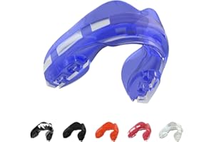 SAFEJAWZ Sport Protège-Dents pour Appareil Orthodontique. Protection intégrale pour Tous Les Sports, notamment Le Rugby, MMA, Hockey, Les Arts Martiaux et la Boxe (Bleue Glace)