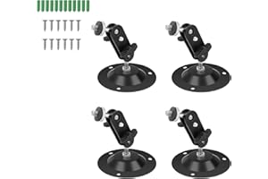 Thapncow 4er-Pack Wildkamera-Wandhalterung | 360° verstellbare Kamera-Wandhalterung | Für verstellbare Kamera-Wandhalterung zur Überwachung