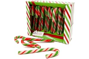 Bonds of London 12 Peppermint Flavour Candy Canes Box, 144 g
