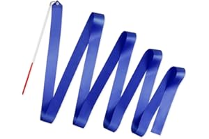 SCSpecial Nastri da Ballo con Bacchette 4m Nastro da Ginnastica Ritmica Streamer da Ballo per Bambini Baton Twirling