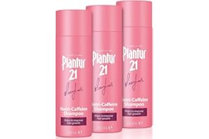 Plantur 21#longhair Caffeine Shampoo for Long and Brilliant Hair 3x 200ml | Womens Shampoo To Improve Hair Growth & Repair Stressed Hair | No Silicones No Parabens | Energy Kick for Hair Roots