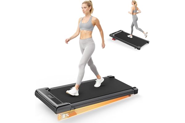Tapis de Course et Marche 3 en 1 avec Pente 7% – Tapis Roulant Silencieux, 8 km/h, 2,5 CV, Amorti Confortable, Charge 130 kg, Écran LCD – Maison & Bureau