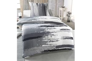 DreamHome Warme Winter Microfaser Thermo Fleece Bettwäsche 135x200 155x220 200x200 Moderne, Größe:135 x 200 cm, Design - Motiv:Design 6