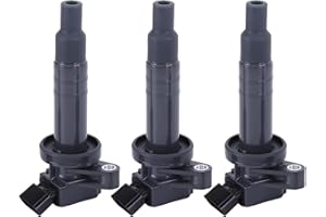 ISPCHEN Lot de 3 bobines d'allumage compatibles avec Toyota Aygo Yaris Citroën C1 Peugeot 107 2005–2014 Lot de bobines d'allumage 19500B1010 pour voiture 19500B2040 597088 5970C0 5970C1 9008019 015