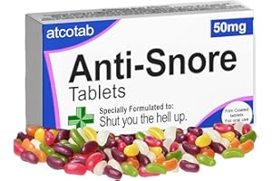 ATCOTAB Anti Snore Snoring Funny Joke Pill Box Jelly Beans, Xmas, Secret Santa, Rude Gift, Gifts for Men, Gifts for Women, Funny Birthday Gifts, Husband Gifts,Wife, Grandad, Dad (Fruity Jelly Beans)