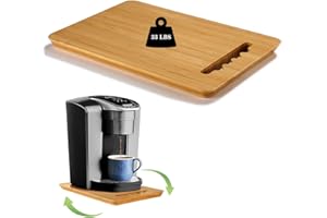 Kssiaz Coulissant pour Machine de Cuisine, Plateau Coulissant pour Appareils de Cuisine Rotation à 360 Degrés, Support Electromenager Cuisine pour Cafetière, Friteuse, Machine à Pain - 9,5" W x 14" D