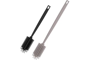 ‎SPOTTLE spottle Flaschenbürste Silikon - Reinigungsbürste mit langem Griff - Spülbürste lang & grau für Glas-Trinkflaschen - Bottle Brush