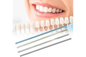 AGATIGE 60 Bandes De Polissage Dentaire, 4 Couleurs 150 Mm De Polissage Grossier Et Fin, Bandes Abrasives Dentaires Papier De Verre Dentaire Outil De Polissage Dentaire Papier Abrasif Dentaire Pour Les Soins