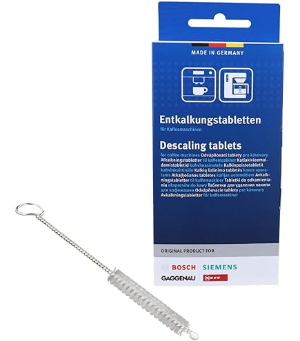 DL-pro Cleaning Tablets 10 Pieces for Bosch Siemens EQ Series 00311969 Coffee Maker Fully Automatic Coffee Machine with Cleaning Brush